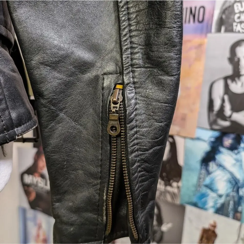 Vintage Force Leather Motorcycle Jacket - Picture 4 of 13